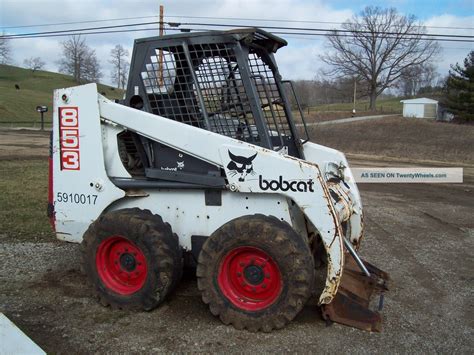 1993 bobcat 853 skid steer specs|bobcat 853 skid steer value.